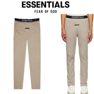 FEAR OF GOD ESSENTIALS ESSENTIALS THERMAL PANT - TAN SZ XL NWT